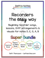 Recorders the Easy Way (B,A,G,E,D) - Super Bundle
