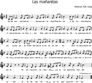 Las mañanitas - Beth's Notes