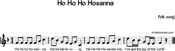 Ho Ho Ho Hosanna - Beth's Notes