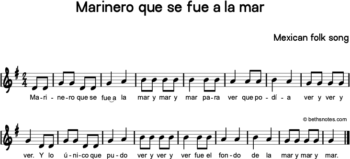 Marinero que se fue a la mar - Beth's Notes