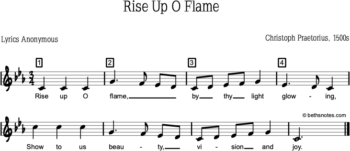 Rise Up O Flame - Beth's Notes