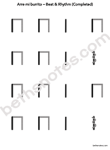 Arre mi burrito-beat-rhythm handout-bn