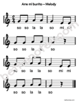 Arre mi burrito melody handout-bn