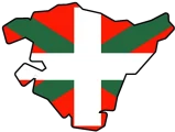 Basque flag map