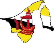 Brunei flag map-222