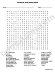 Careers in Music Word Search-bn