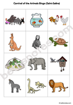Carnival of the Animals Bingo2-bn