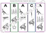 Carnival of the Animals Fossils map-bn