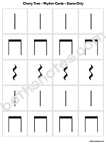 Cherry Tree Rhythm Cards-Stems Only-bn