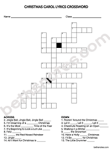 Christmas Carol Lyrics Crossword-bn