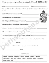 Coltrane worksheet-bn