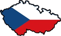 Czechia flag map