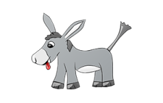 Donkey Donkey Old and Gray-300