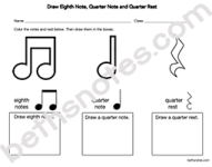 Draw Quarter Note Rest Eighth Notes-bn