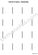 Duerme mi tesoro steady beat handout-bn