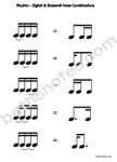 Eighth Sixteenth Note Combination Handout-bn