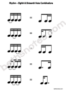 Eighth Sixteenth Note Combination Handout-bn
