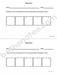 Form Rondo Fill In Boxes Worksheet-bn