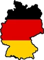 Germany flag map-222