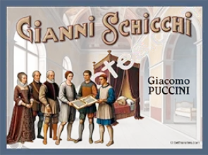 Gianni Schicchi poster-bn