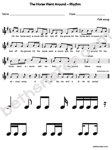 Horse Went Around worksheet-bn