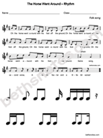 Horse Went Around worksheet-bn