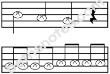 Hot Cross Buns2 melody visuals3-bn
