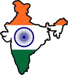 India flag map