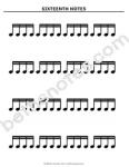 Individual notes rests 5sixteenth-bn