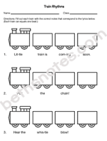 Little Red Caboose worksheet1-bn
