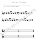 Lucy Locket worksheet1-bn