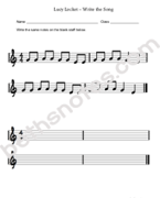 Lucy Locket worksheet1-bn