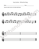 Lucy Locket worksheet1-bn