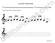 Lucy Locket worksheet3-bn