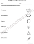 Match Classroom Percussion Instruments Assess1-bn