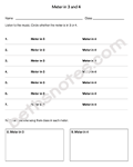 Meter in 3 and 4 fill in blanks