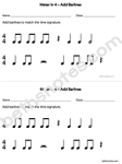 Meter in 4 half sheets-bn