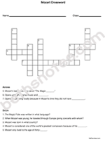 Mozart crossword-bn