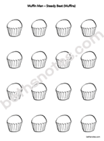 Muffin Man Steady Beat Handout bw-bn