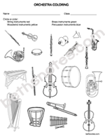 Orchestra Coloring-bn