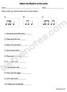 Peas and the Rice worksheet-bn