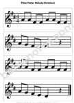 Pitter Patter melody Notation-bn
