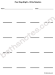 Poor Dog Bright worksheet-bn