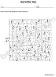 Quarter note Maze-bn
