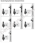 Recorder fingering flash cards1-bn
