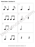 Rhythm Dictation Meter in 2 Cards