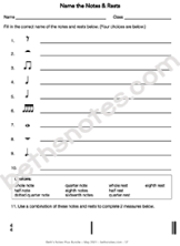 Rhythm - Identify Notes and Rests4-bn