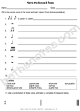 Rhythm - Identify Notes and Rests4 with synco-bn