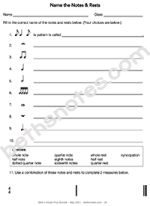 Rhythm - Identify Notes and Rests4 with synco-bn