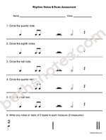 Rhythm Notes Rests Assessment2-bn